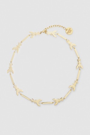 Patrizia Pepe Brass Chocker Necklace Kultaiset | JIP031254