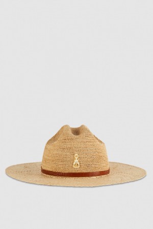 Patrizia Pepe Cowboy Hat With Leather Strap Valkoinen | OTK306851