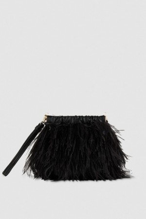 Patrizia Pepe Crossbody Bag With Feathers Mustat | FCM471685