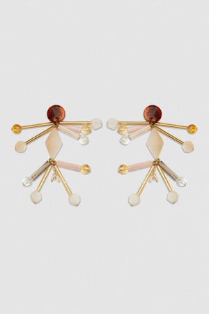 Patrizia Pepe Earrings With Techno Pop Fly Appliqué Monivärinen | HOJ805762