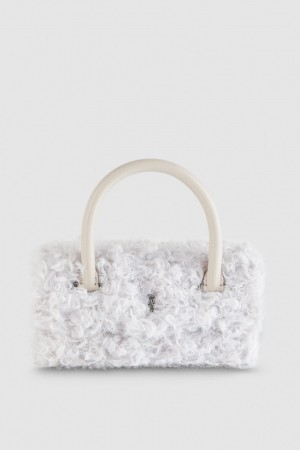 Patrizia Pepe Fly Bamby Fluffy Bag Valkoinen | IDY316478