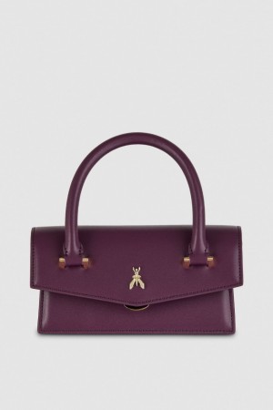 Patrizia Pepe Fly Bamby Shoulder Bag With Handles Violetit | ZDV461928