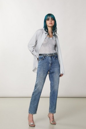 Patrizia Pepe High Waist Denim Pants Sininen | DRZ547168