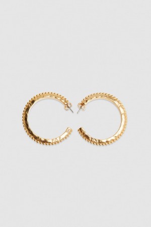 Patrizia Pepe Hoop Earrings Kultaiset | TKZ190542