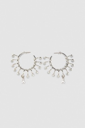 Patrizia Pepe Hoop Earrings With Rings Hopea | LUP603721