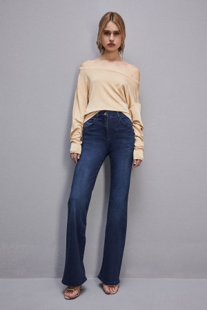 Patrizia Pepe Jeans Jeggings Flare Sininen | MNK850362