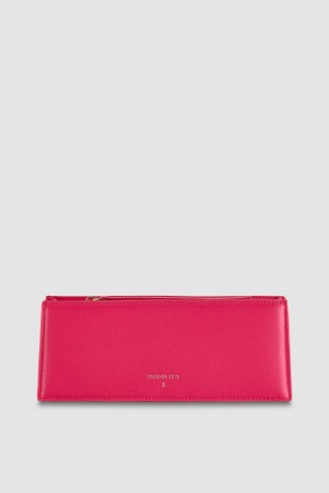 Patrizia Pepe Leather Shoulder Pocket Bag Pinkki | AGQ470196