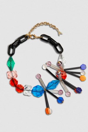 Patrizia Pepe Necklace With Techno Pop Fly Appliqué Monivärinen | YTX160953