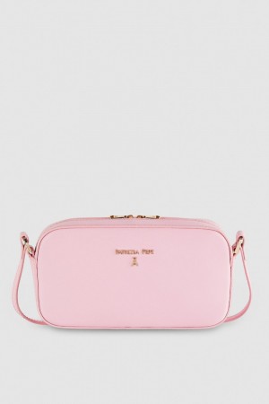 Patrizia Pepe Small Graphic Case Shoulder Bag Pinkki | OPD291857