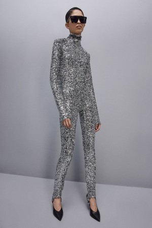 Patrizia Pepe ﻿turtleneck Sequined Jumpsuit Harmaat | RJA784012