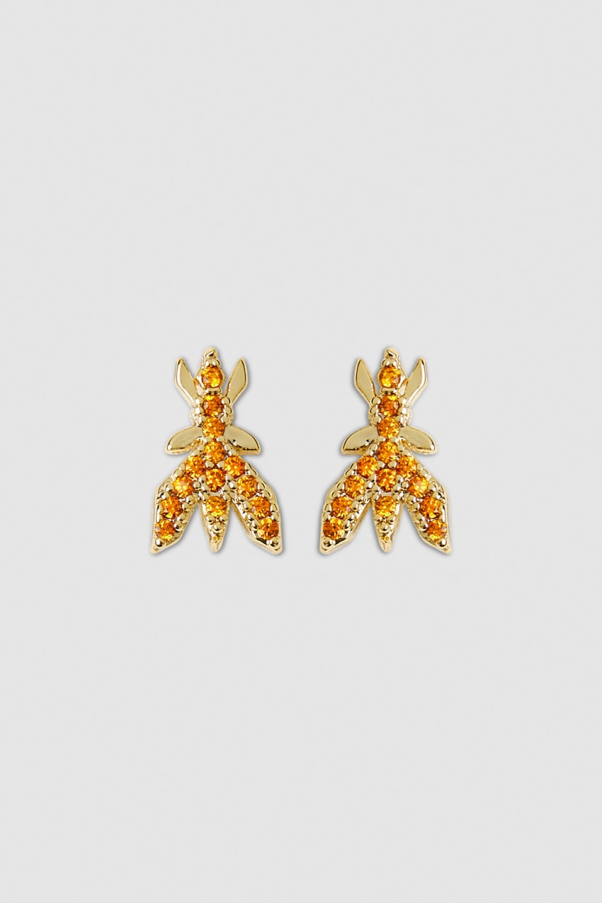 Patrizia Pepe Brass Earrings Oranssi | TXG103249