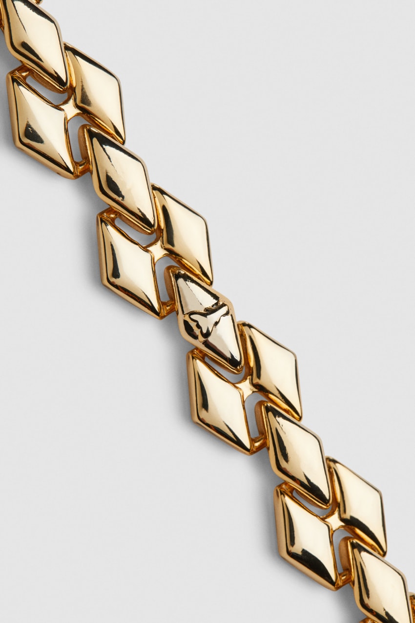 Patrizia Pepe Brass Link Bracelet Kultaiset | WBD047125