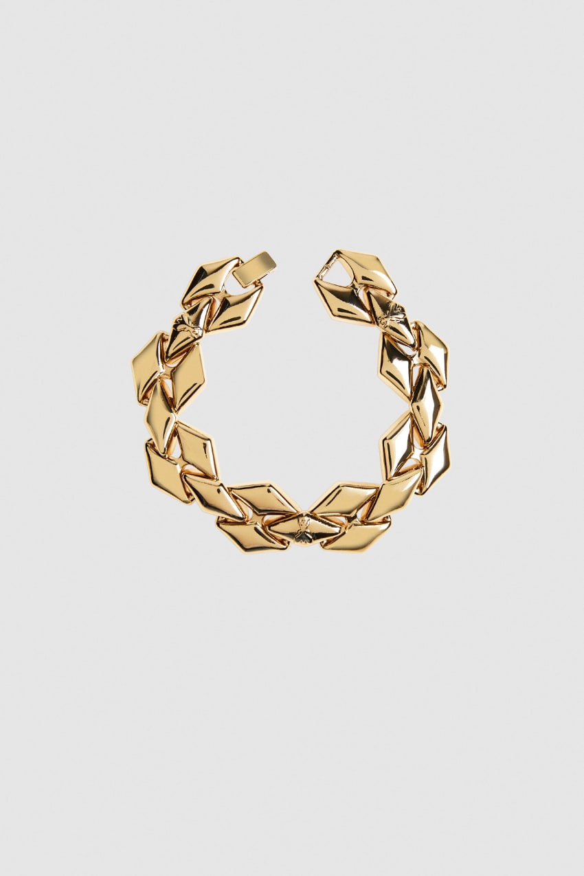 Patrizia Pepe Brass Link Bracelet Kultaiset | WBD047125