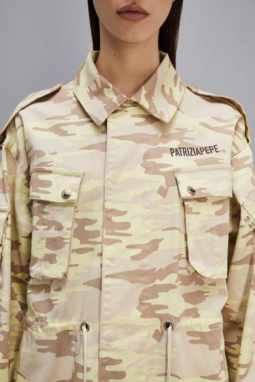 Patrizia Pepe Camouflage Over Jacket Militare | SRQ120589