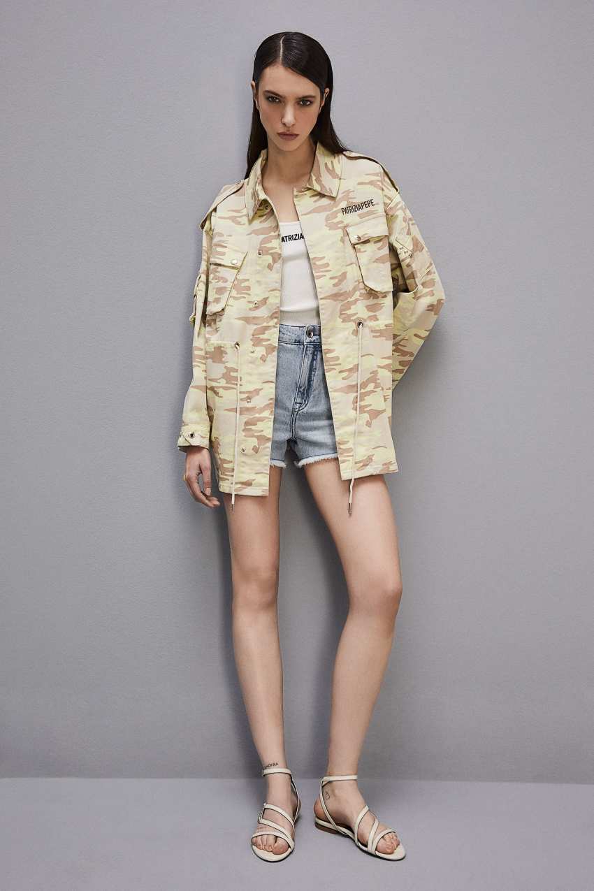 Patrizia Pepe Camouflage Over Jacket Militare | SRQ120589