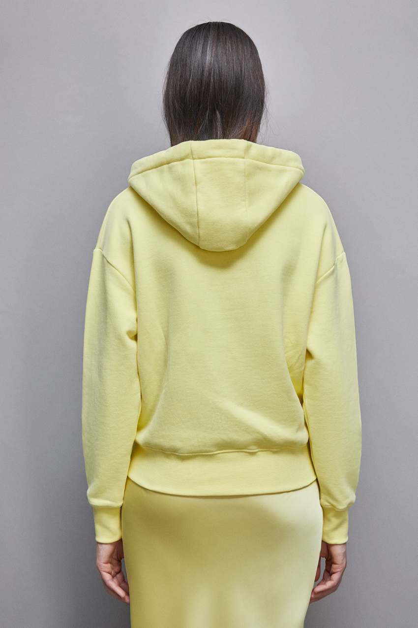 Patrizia Pepe Cotton Hoodie Keltainen | CVK312804