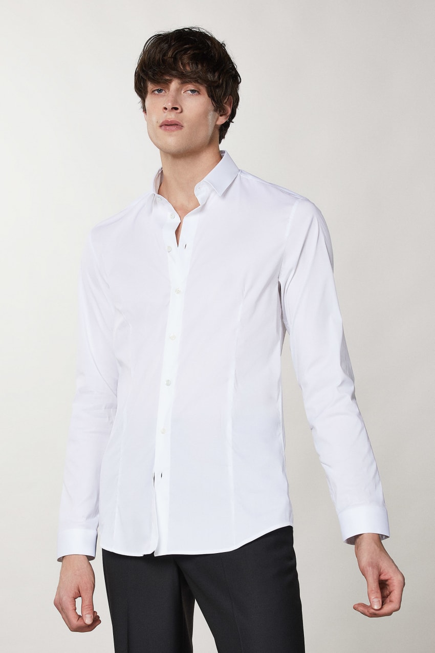 Patrizia Pepe Cotton Poplin Shirt Valkoinen | DWH698074