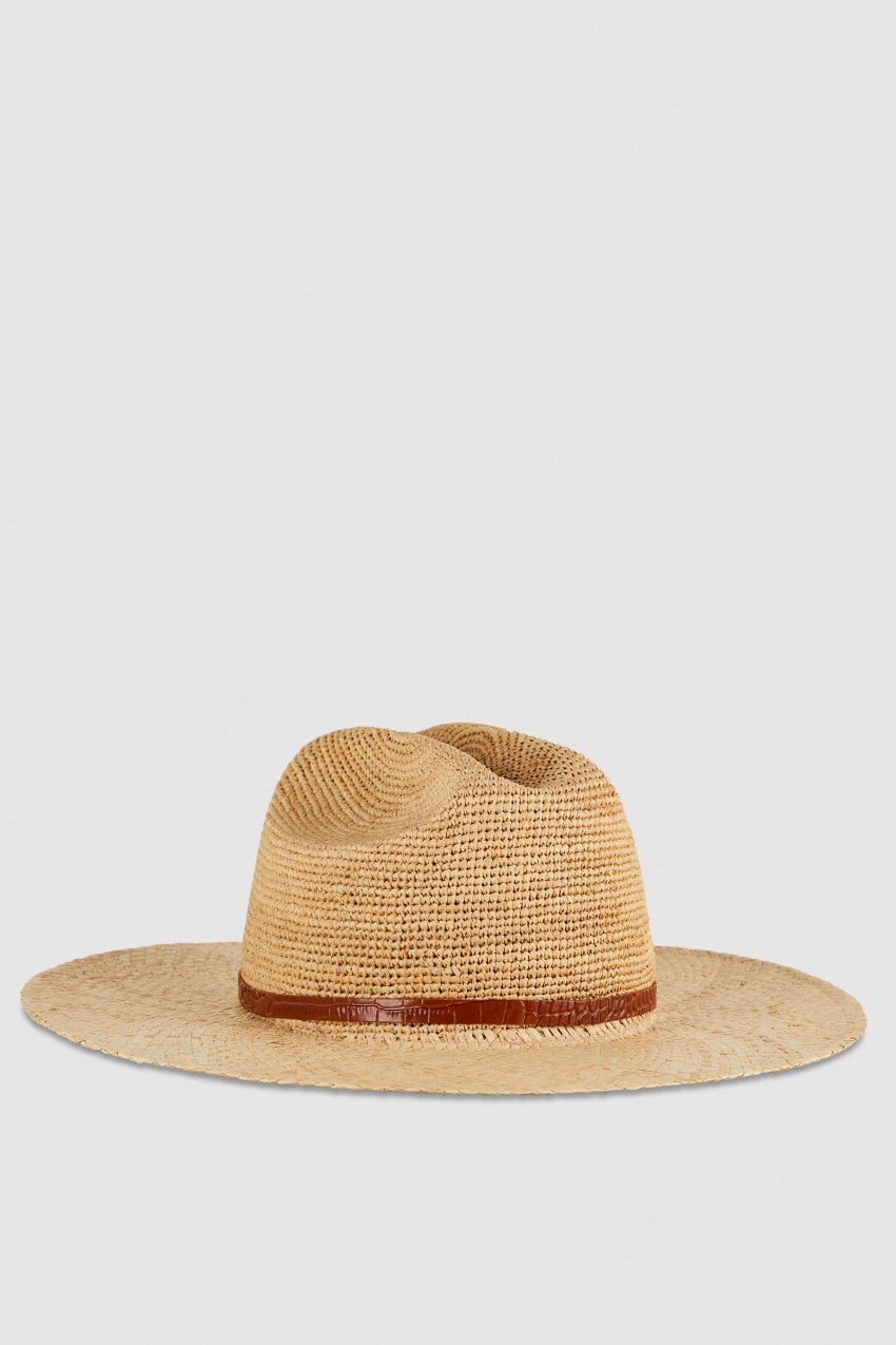 Patrizia Pepe Cowboy Hat With Leather Strap Valkoinen | OTK306851