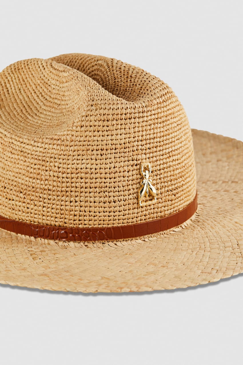 Patrizia Pepe Cowboy Hat With Leather Strap Valkoinen | OTK306851