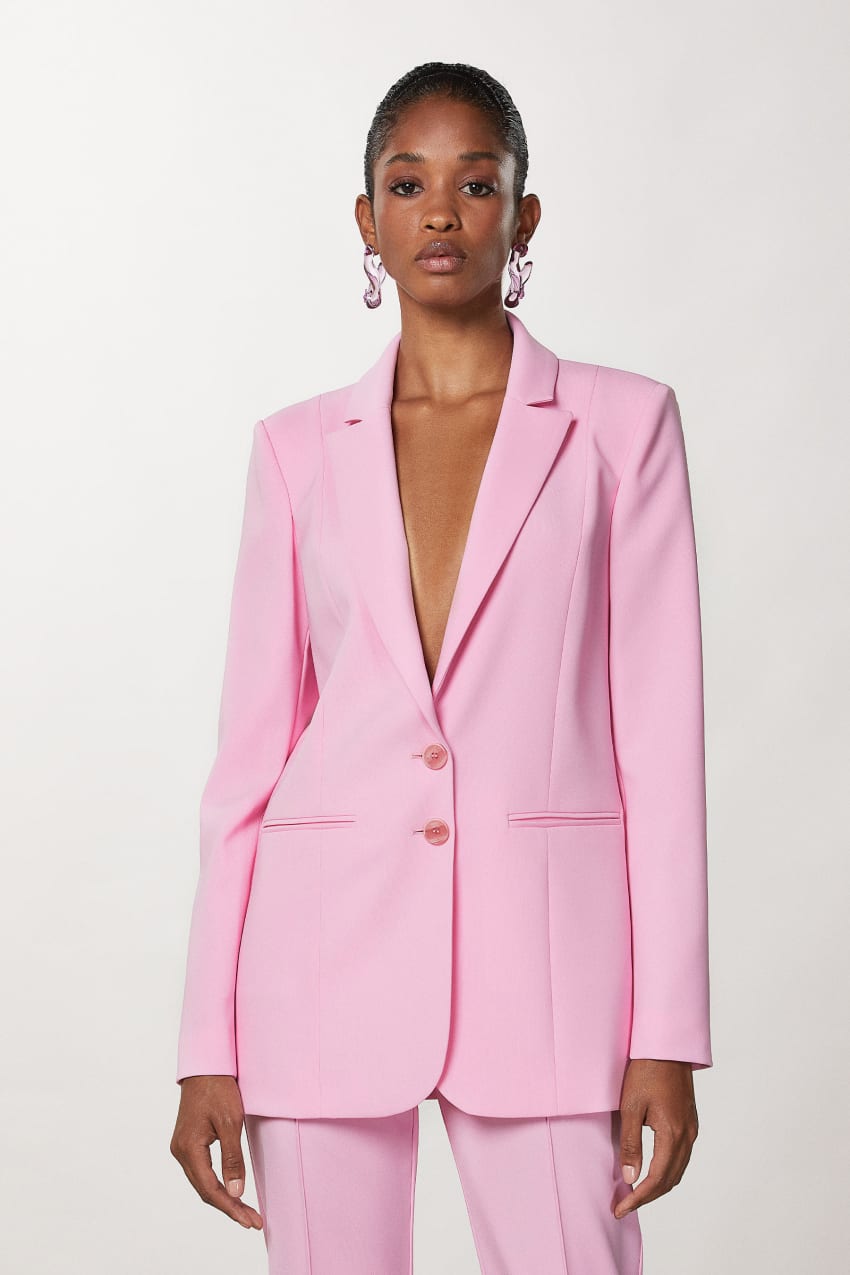 Patrizia Pepe Crepe Blazer Jacket Pinkki | LBY480973