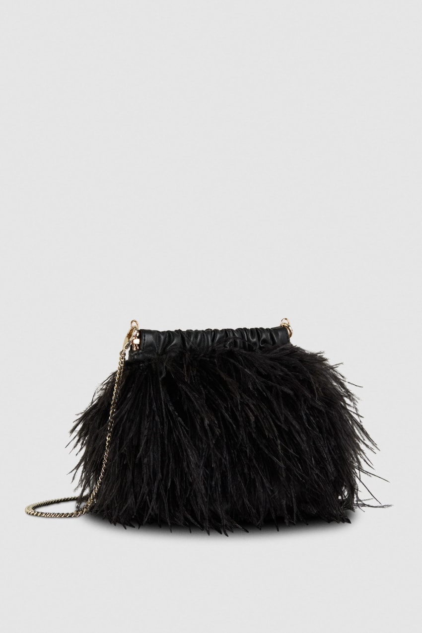 Patrizia Pepe Crossbody Bag With Feathers Mustat | FCM471685