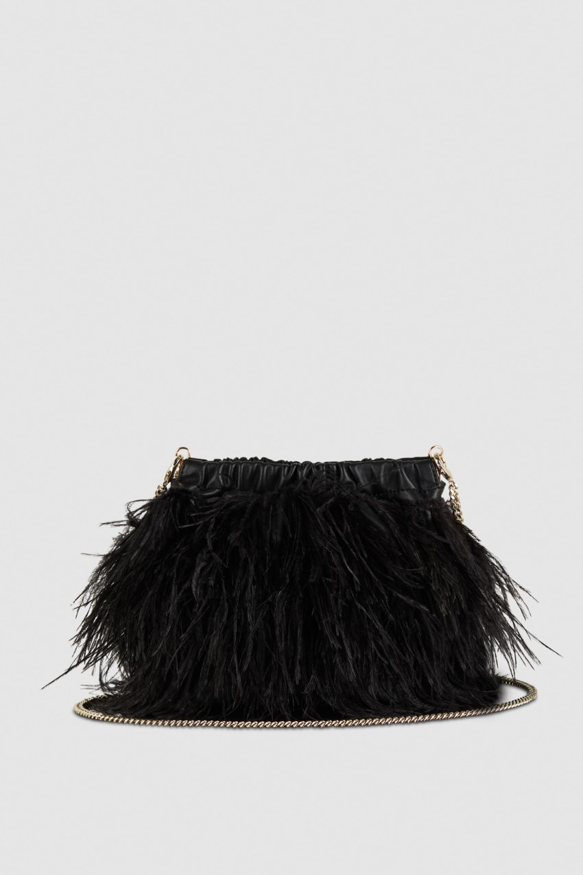 Patrizia Pepe Crossbody Bag With Feathers Mustat | FCM471685