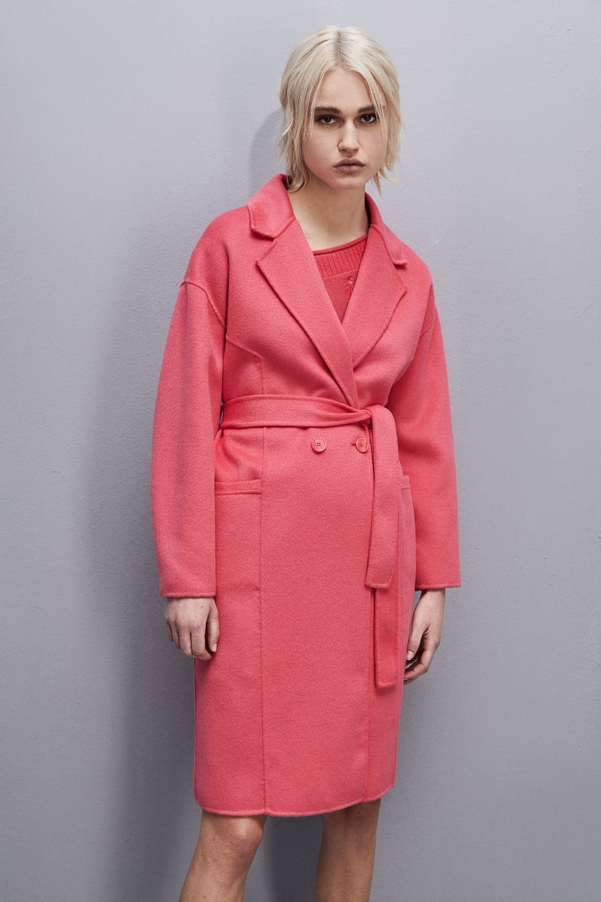 Patrizia Pepe Double Cloth Coat Pinkki | QDJ931508