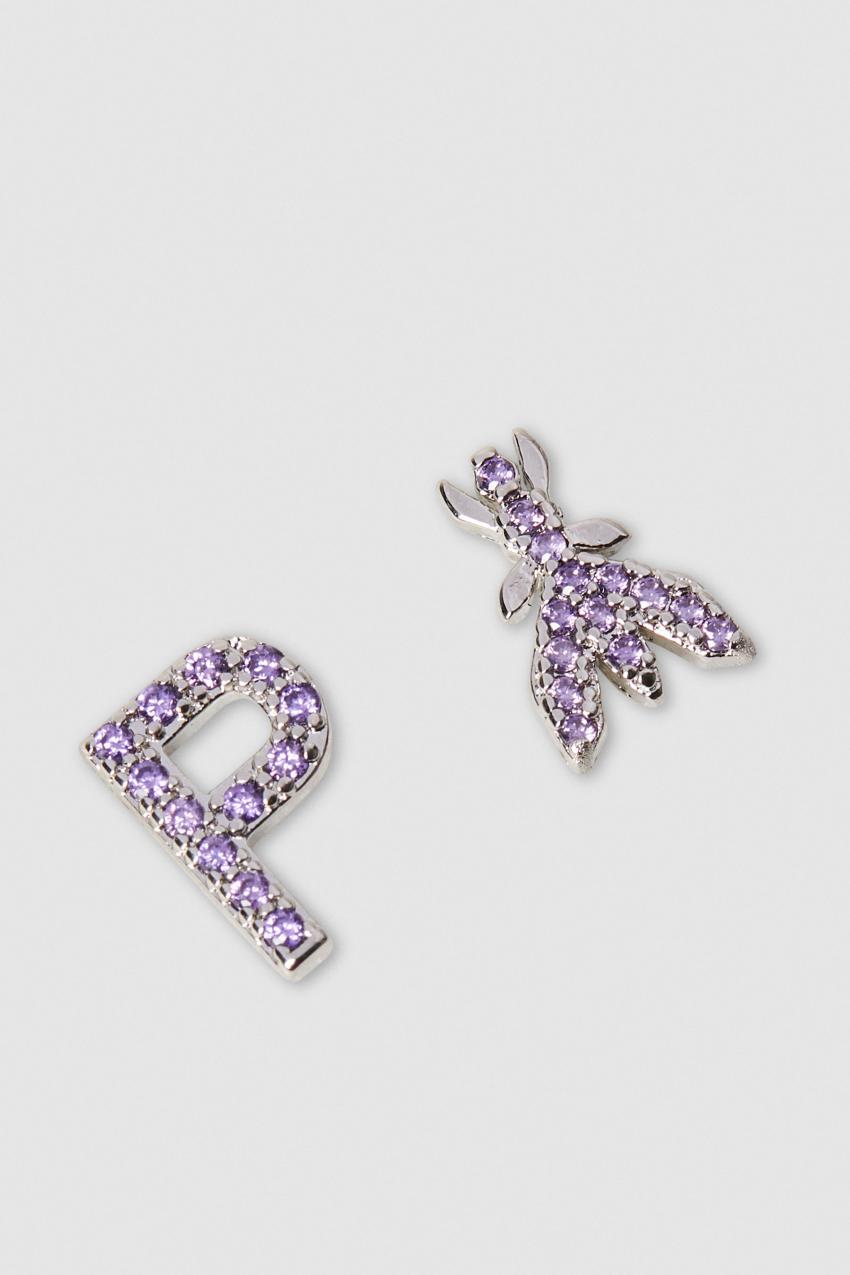 Patrizia Pepe Earrings With Rhinestones Pinkki | UJA107635