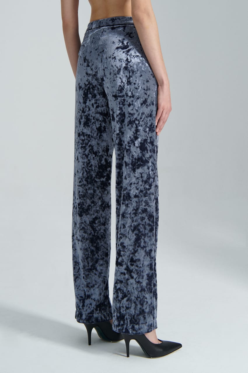 Patrizia Pepe Flowing Velvet Pants Sininen | LFK814530