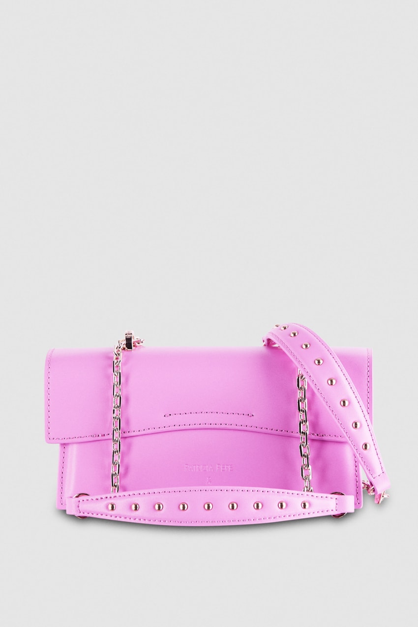 Patrizia Pepe Fly Bamby Leather Shoulder Bag Pinkki | ENM564132