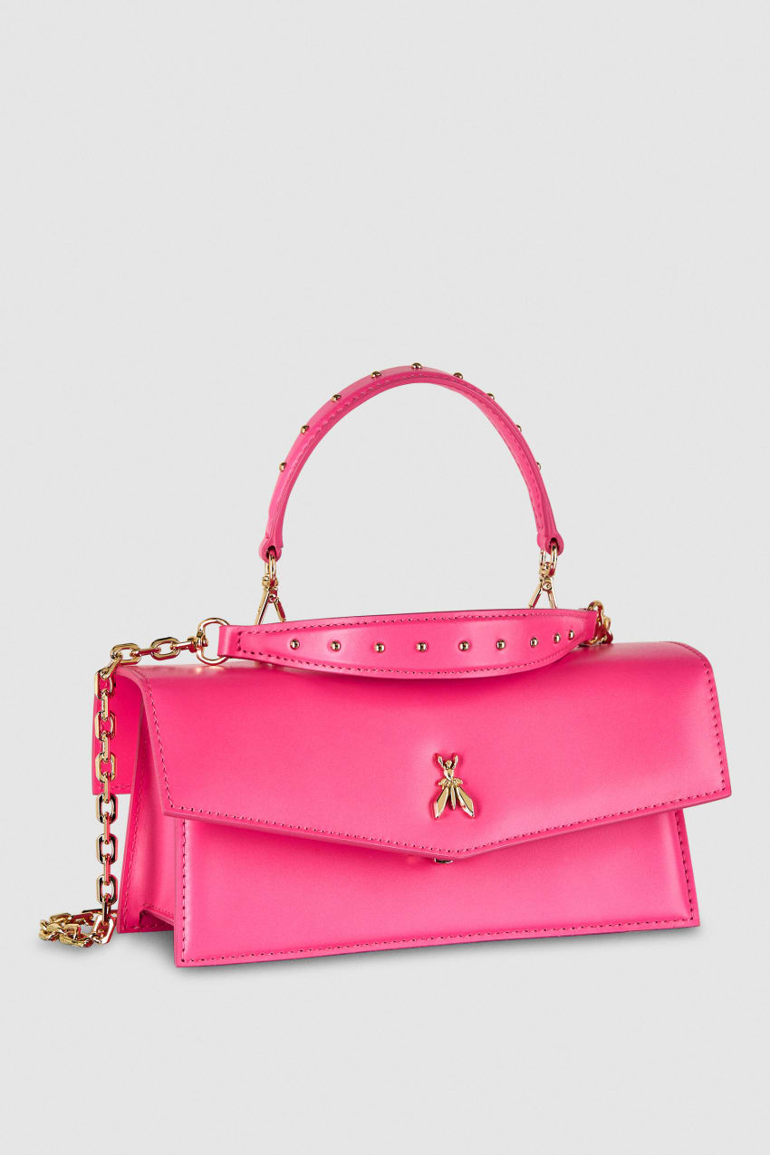 Patrizia Pepe Fly Bamby Leather Shoulder Bag Pinkki | ACB496753