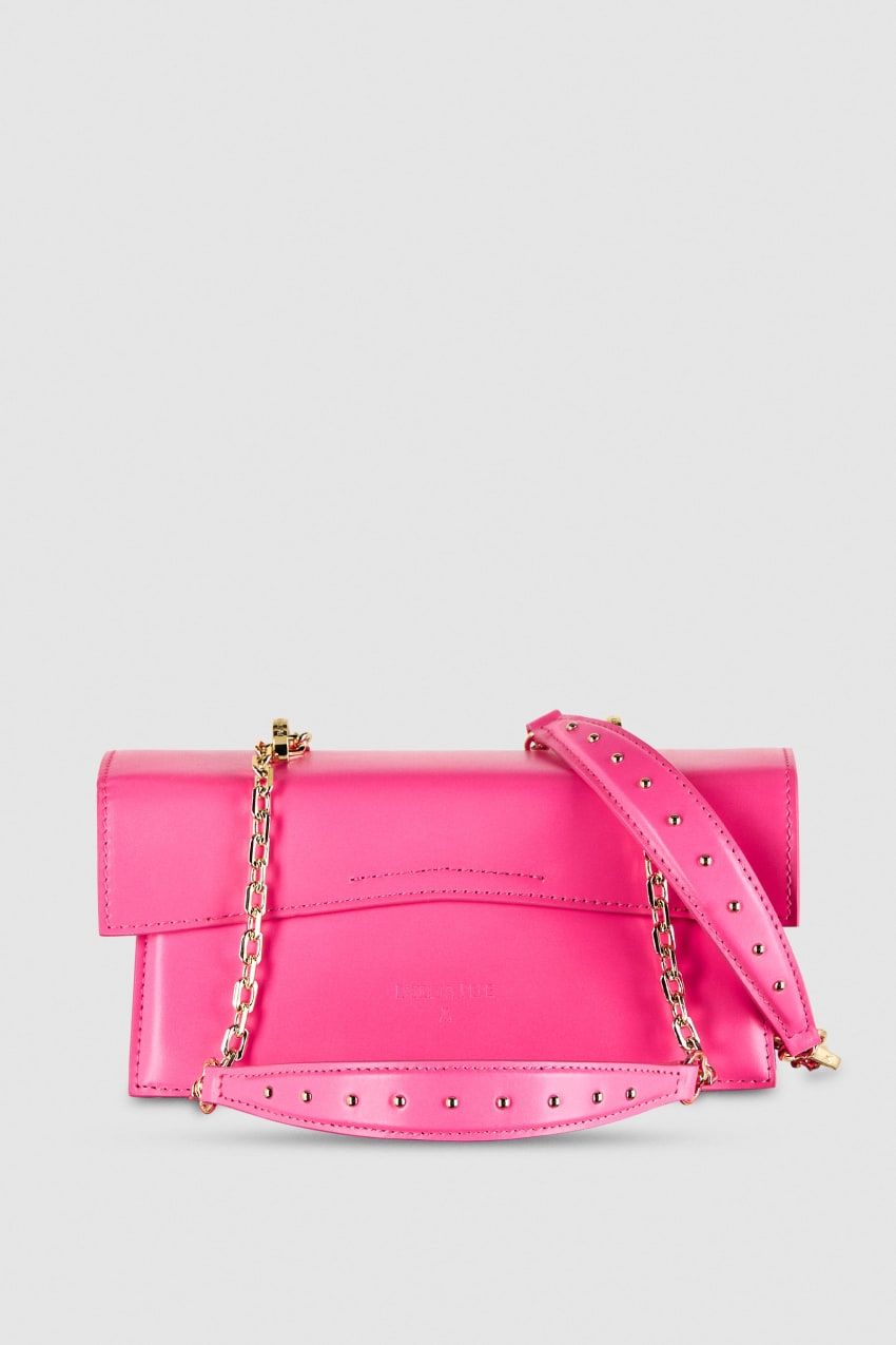 Patrizia Pepe Fly Bamby Leather Shoulder Bag Pinkki | ACB496753