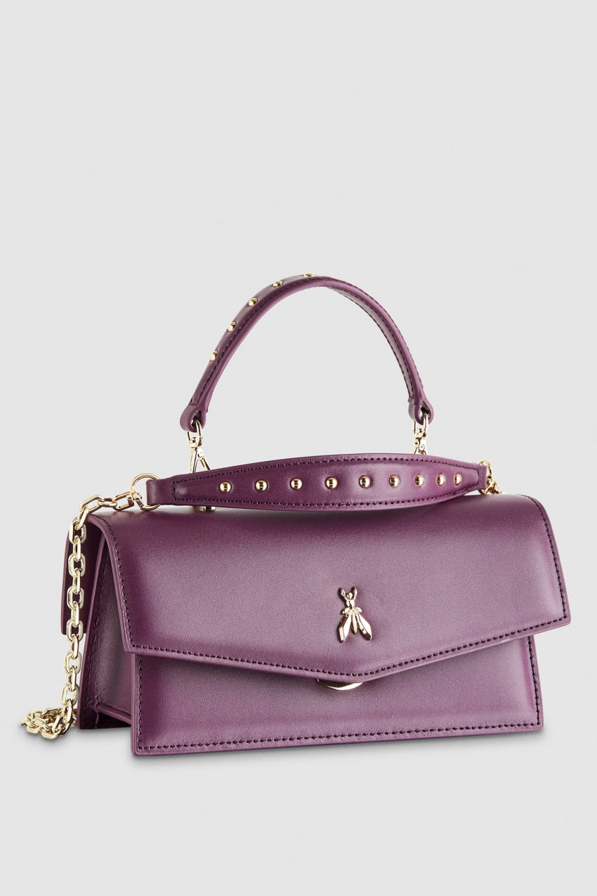 Patrizia Pepe Fly Bamby Leather Shoulder Bag Violetit | ZLV396075