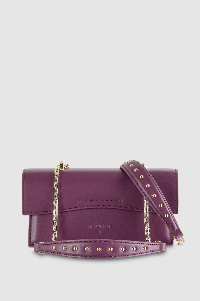 Patrizia Pepe Fly Bamby Leather Shoulder Bag Violetit | ZLV396075