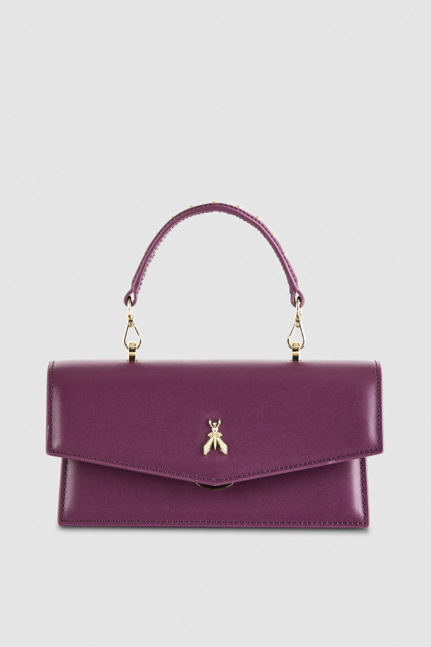 Patrizia Pepe Fly Bamby Leather Shoulder Bag Violetit | ZLV396075