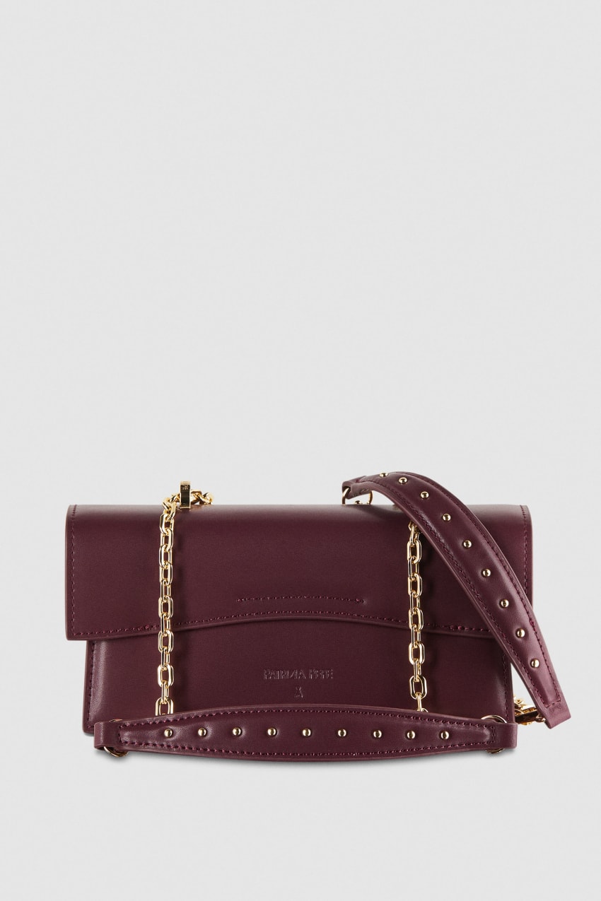 Patrizia Pepe Fly Bamby Leather Shoulder Bag Violetit | XBV032941