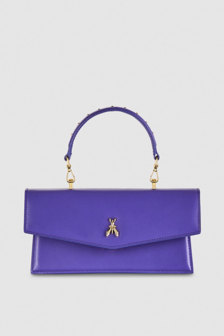 Patrizia Pepe Fly Bamby Leather Shoulder Bag Violetit | ITG847263