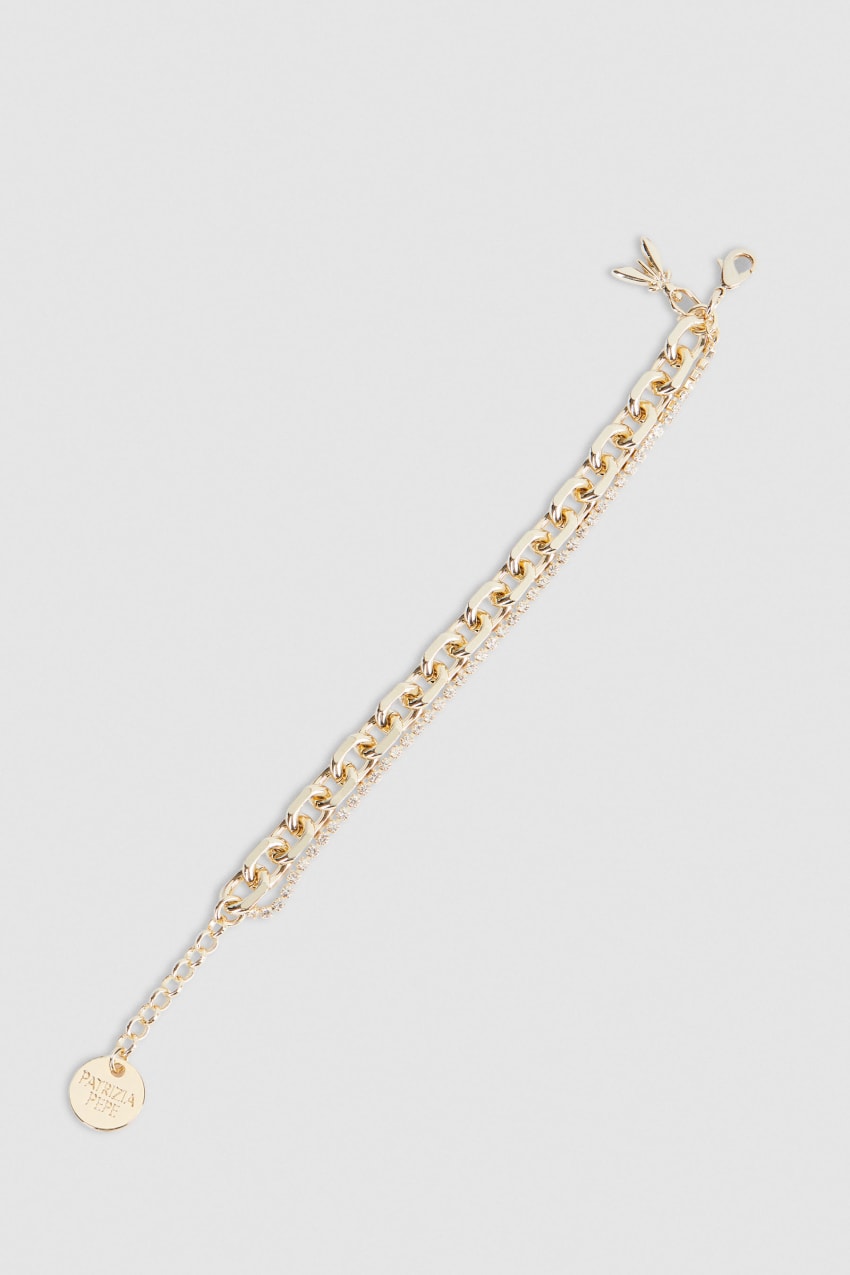 Patrizia Pepe Fly Diamond Brass Chain Bracelet Kultaiset | JHW186309