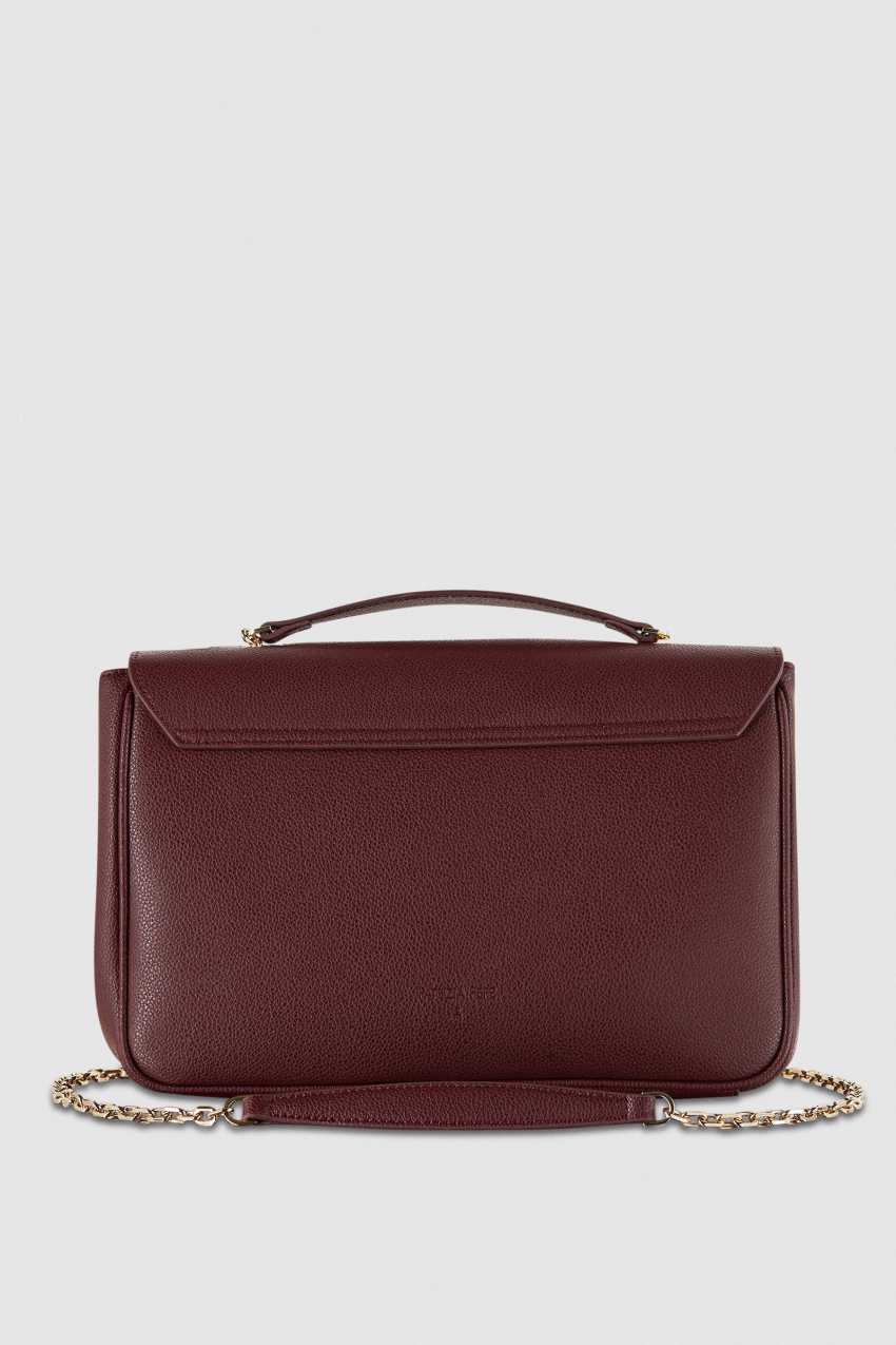 Patrizia Pepe Fly Leather Shoulder Bag With Chain Violetit | EVS908456