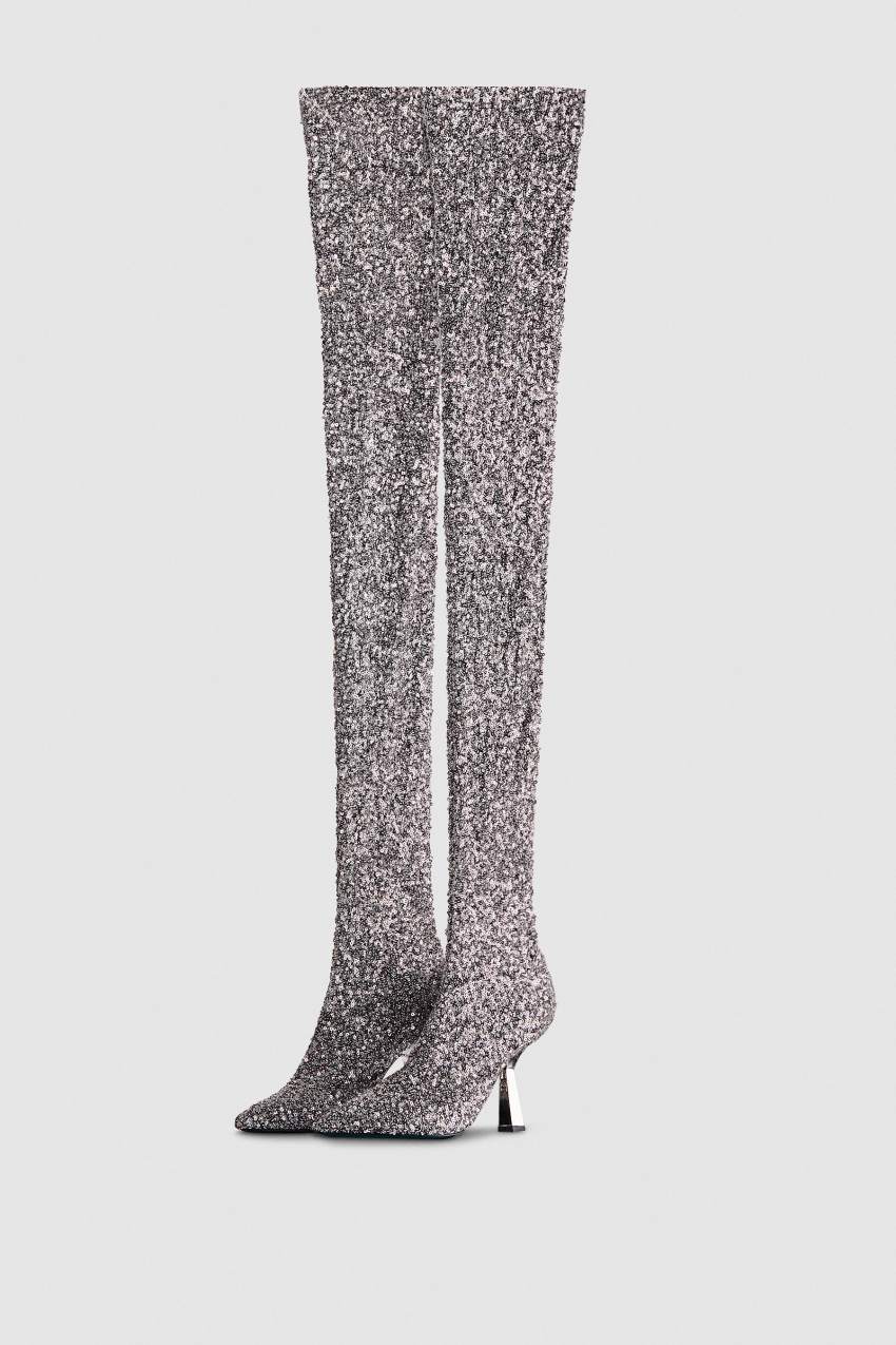 Patrizia Pepe Heeled Sequined Boots S274 | FYH530492