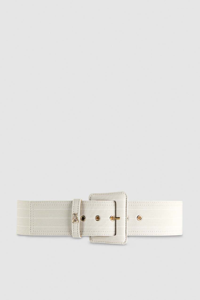 Patrizia Pepe High Waist Fabric Belt Harmaat | QVR541978