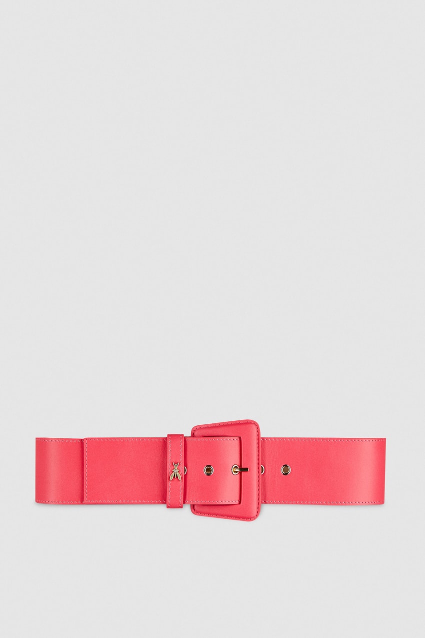 Patrizia Pepe High-waisted Belt With Leather Lining Pinkki | JYQ385407