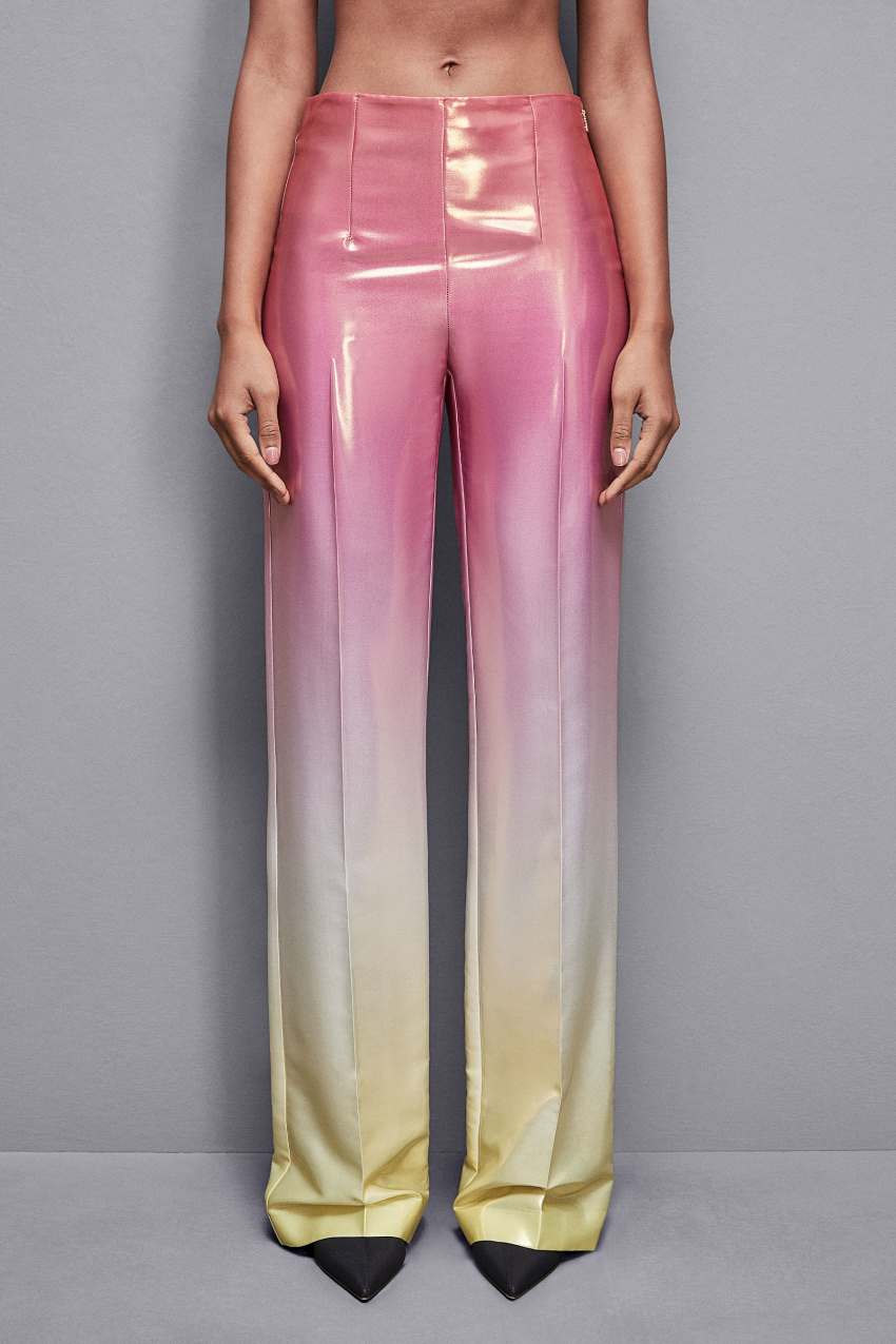 Patrizia Pepe High-waisted Satin Pants Monivärinen | YTQ413709