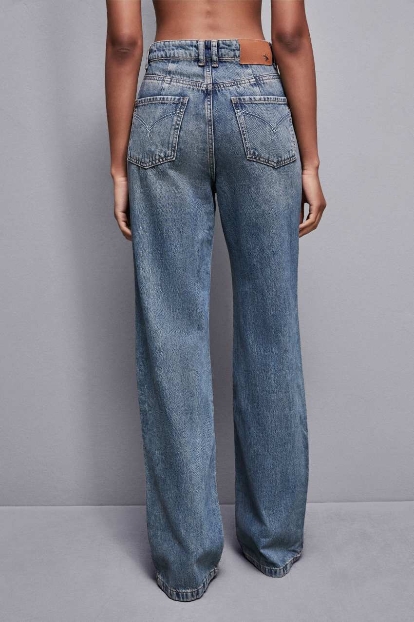 Patrizia Pepe High-waisted Straight Fit Jeans Vaaleansininen | OMU084973