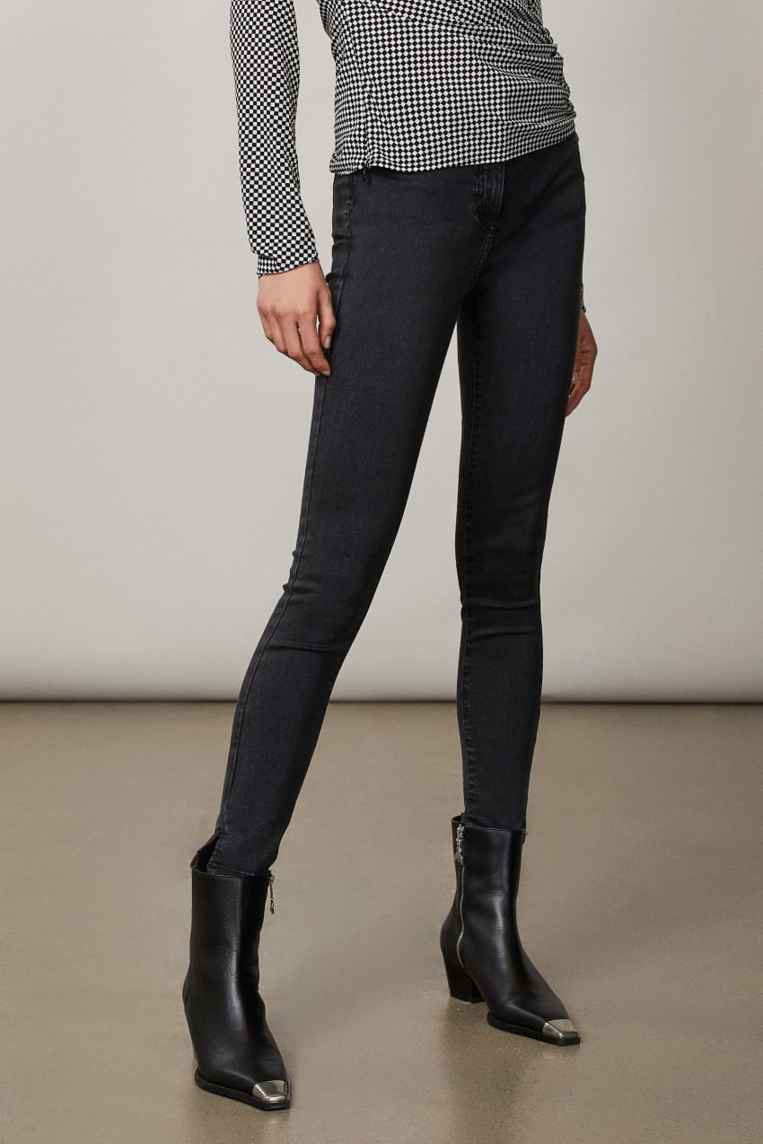 Patrizia Pepe Jeggings Mustat | DOR038126