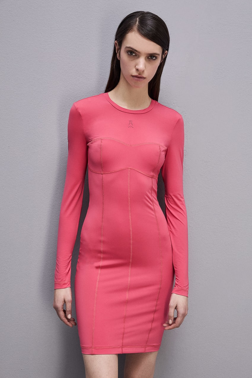 Patrizia Pepe Jersey Mini Dress Pinkki | CEW398265