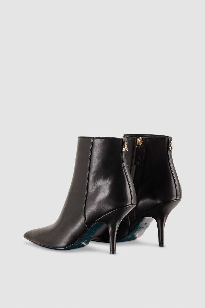 Patrizia Pepe Leather Ankle Boots Mustat | MJX693180