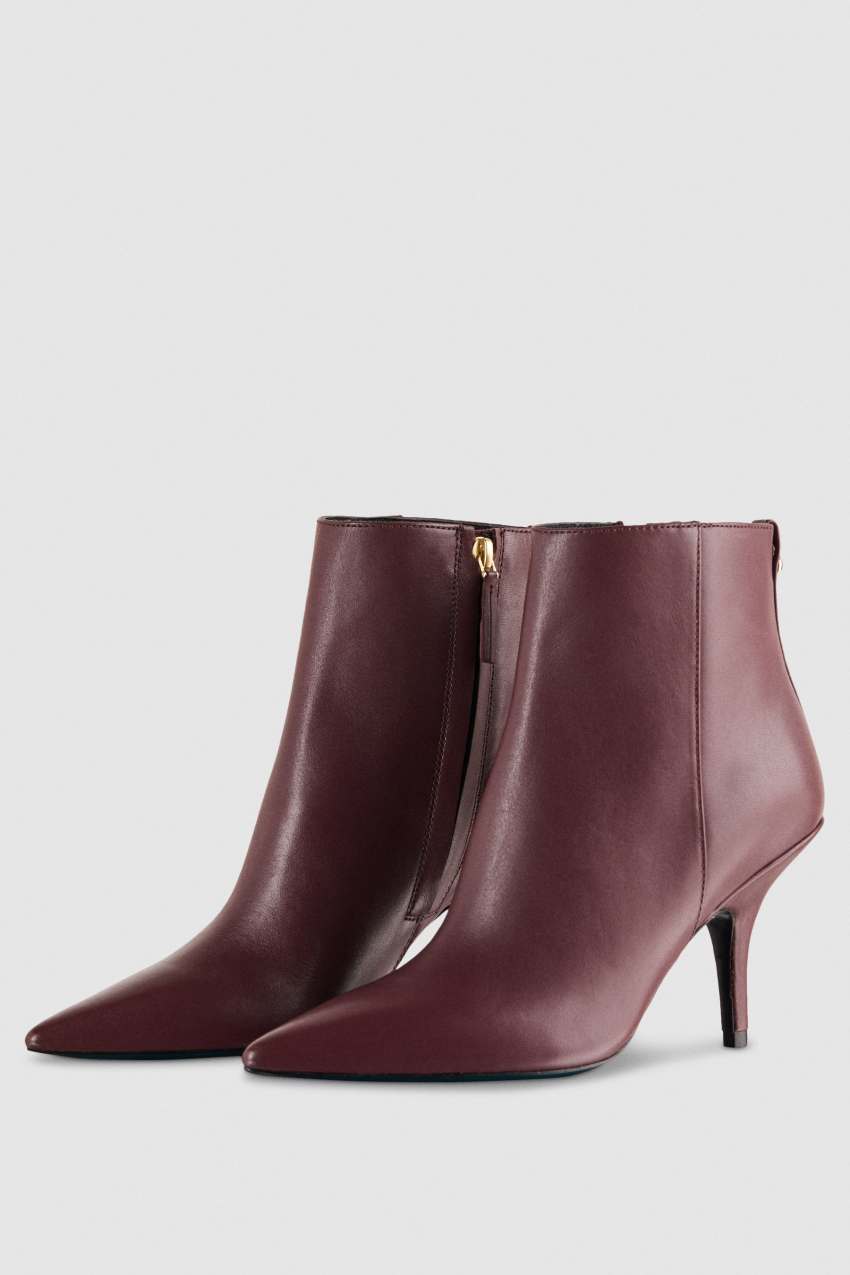 Patrizia Pepe Leather Ankle Boots Violetit | YZX469713