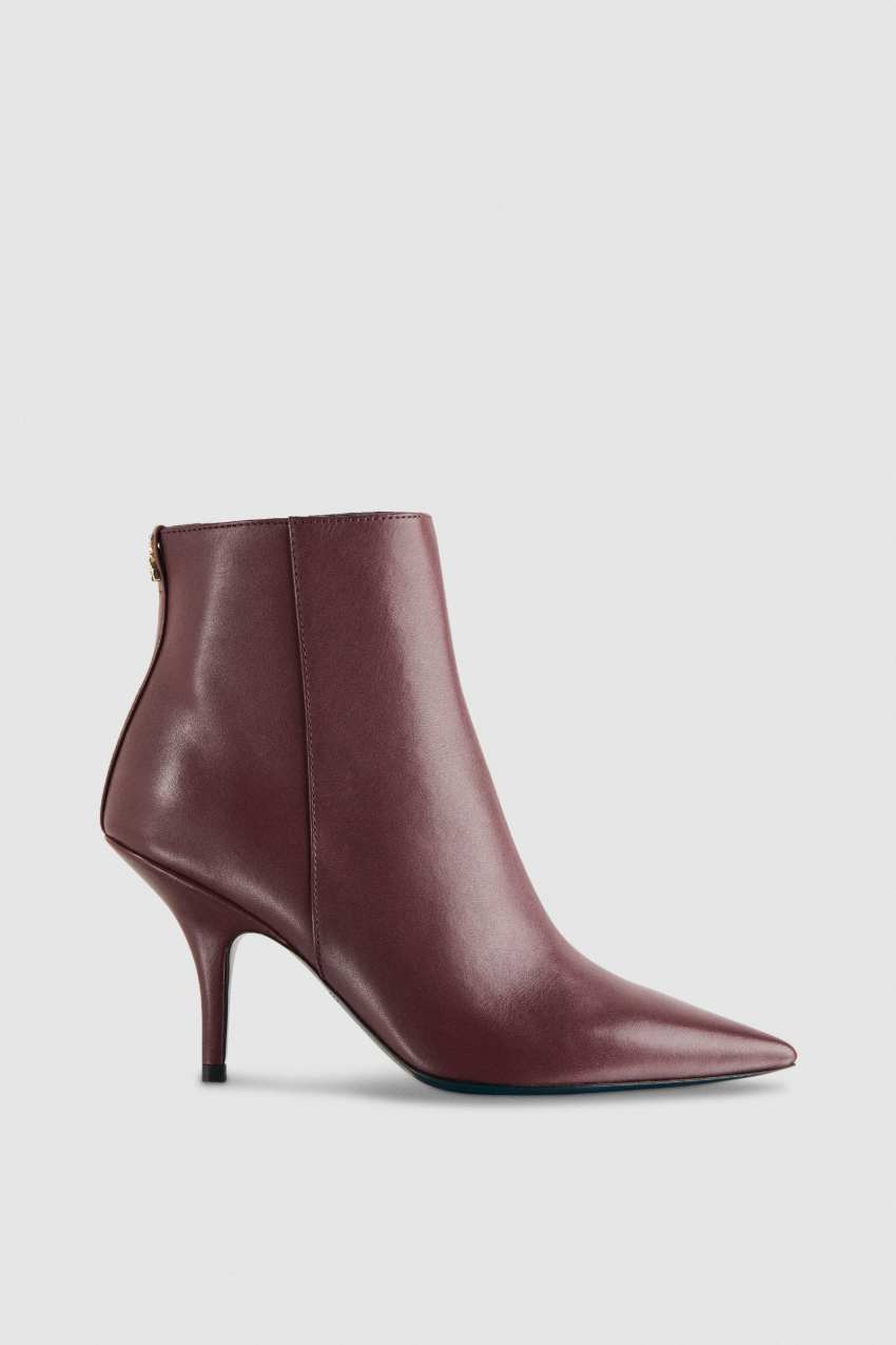 Patrizia Pepe Leather Ankle Boots Violetit | YZX469713