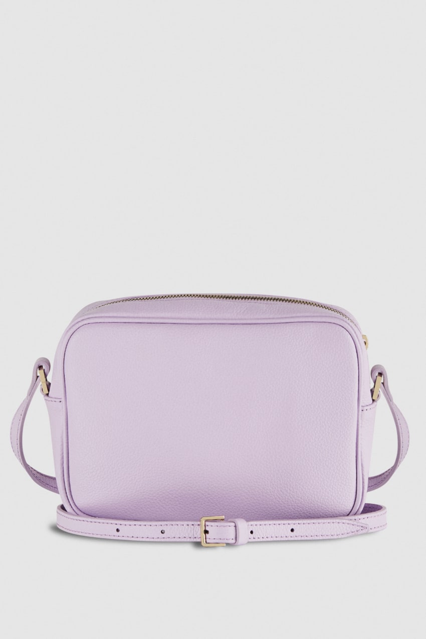 Patrizia Pepe Leather Camera Bag With Inside Pocket Violetit | ENA149658